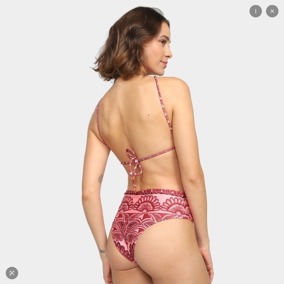 FARM Rio Pink and Red One Piece Swimsuit - Picture 2 of 4